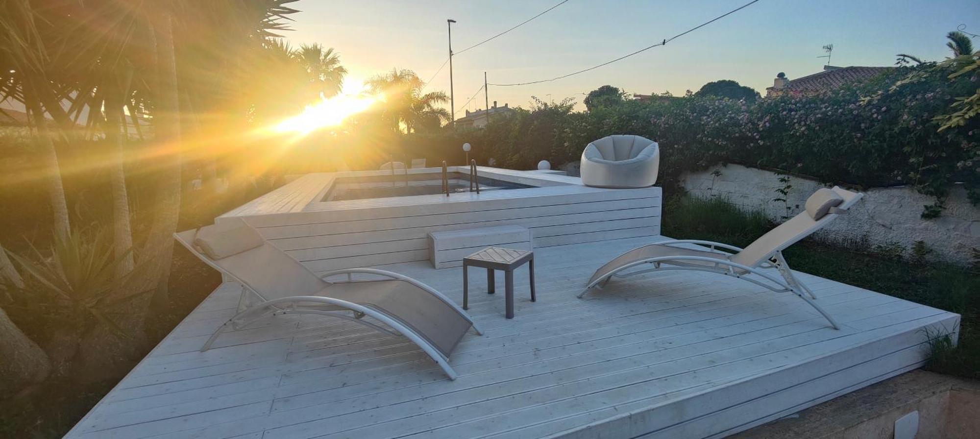 Pool Seaside Relais - Ville Ninfea, Marea, Rosa E Cassiopea Fontane Bianche Exterior photo