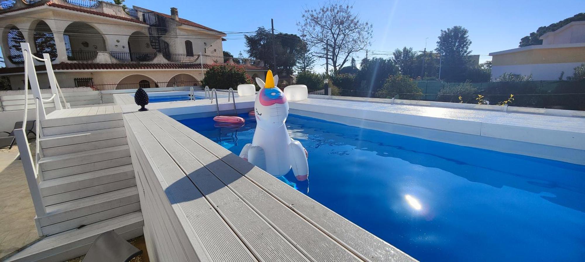 Pool Seaside Relais - Ville Ninfea, Marea, Rosa E Cassiopea Fontane Bianche Exterior photo