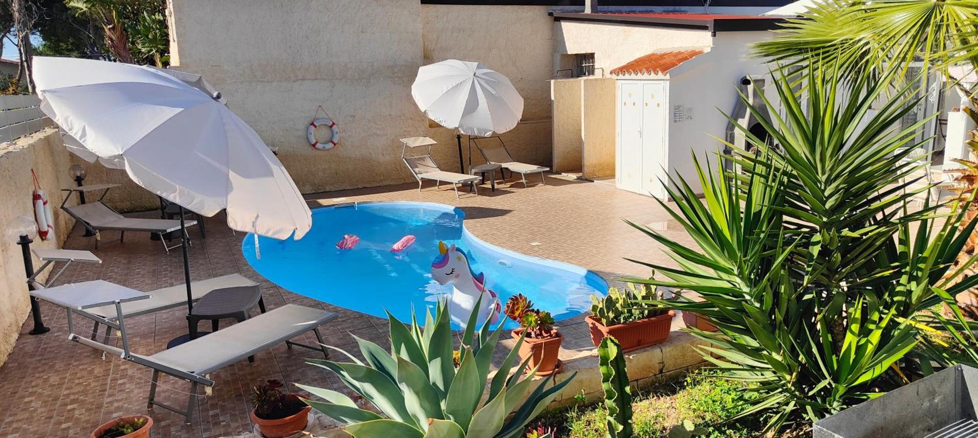 Pool Seaside Relais - Ville Ninfea, Marea, Rosa E Cassiopea Fontane Bianche Exterior photo